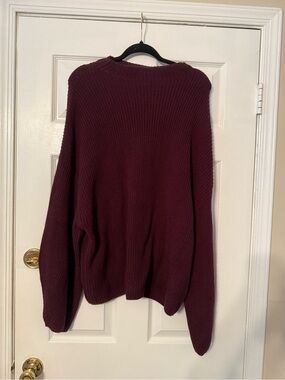 Express Plum Knit Sweater